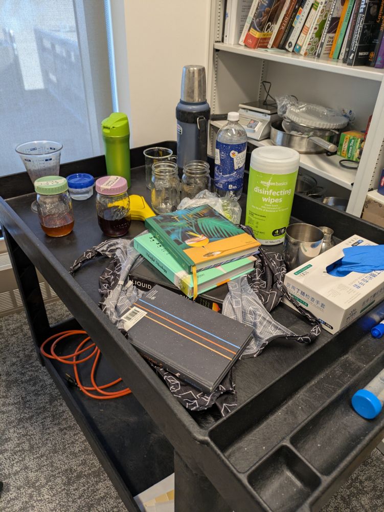 Cooking chemistry 
Cart with cocktail makings
Fresh citrus only