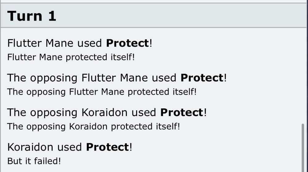 Mirror match lead, Flutter + Koraidon, all 4 use protect on turn 1.