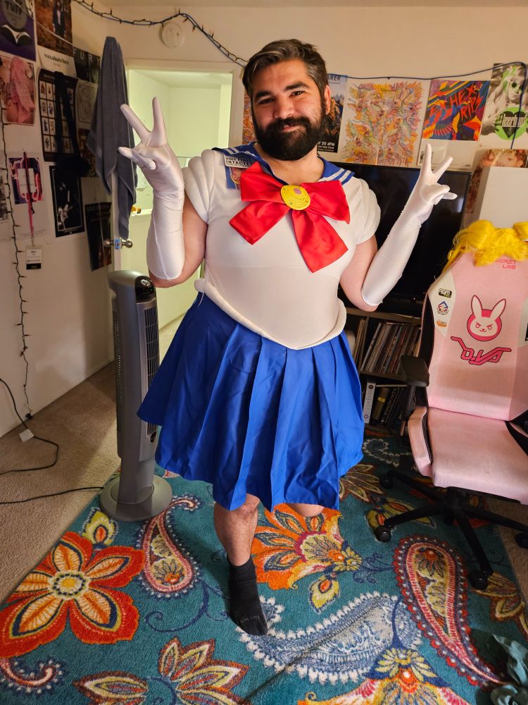 Costume shop made sailor moon outfit 