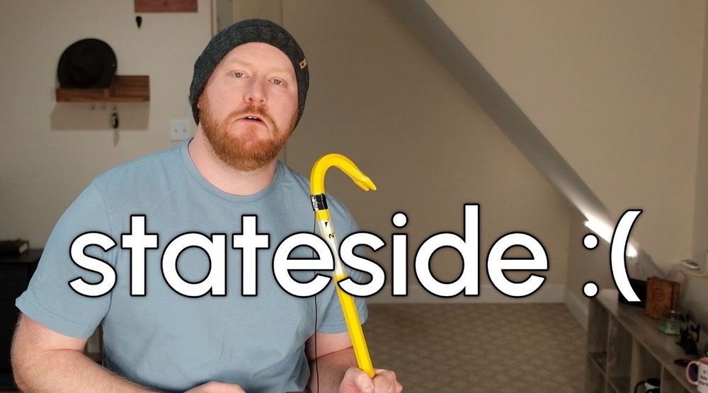A still from an upcoming episode of Stuff Keeps Happening. Endeavorance is looking into the camera with a big frown. Text overlay reads, 