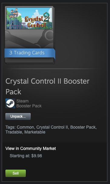 Crystal Control II booster pack starting at $9.98