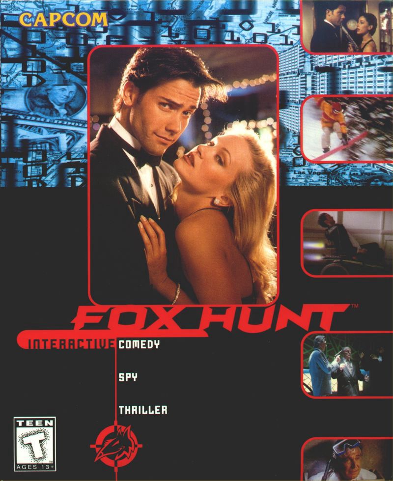 Cover for spy movie spoof game Fox Hunt (1996)