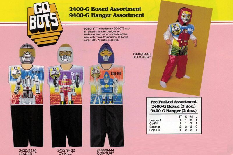 Scooter costume with the other GoBots costumes