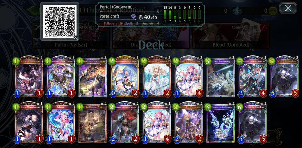 Decklist for Resonance Puppet Portalcraft:
3x Young Threadmaster (1x alt art)
3x Wielder of the Cosmos
3x Robopup (alt art)
3x Dual Swords of Longing
3x Craftsman's Pride
3x Guiding Bellringer Angel
3x Yuwan, Dimensional Avenger
2x Blossoming Flower Doll
3x Rosa, Unfettered Maiden
3x Cassim, the Courageous
2x Merciless Voiding
3x Summon Divine Treasure
3x Lishena, Melodious Destruction
3x Orchis, the Limitless