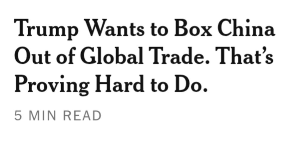 "Trump wants to box China out of global trade. That's proving hard to do."