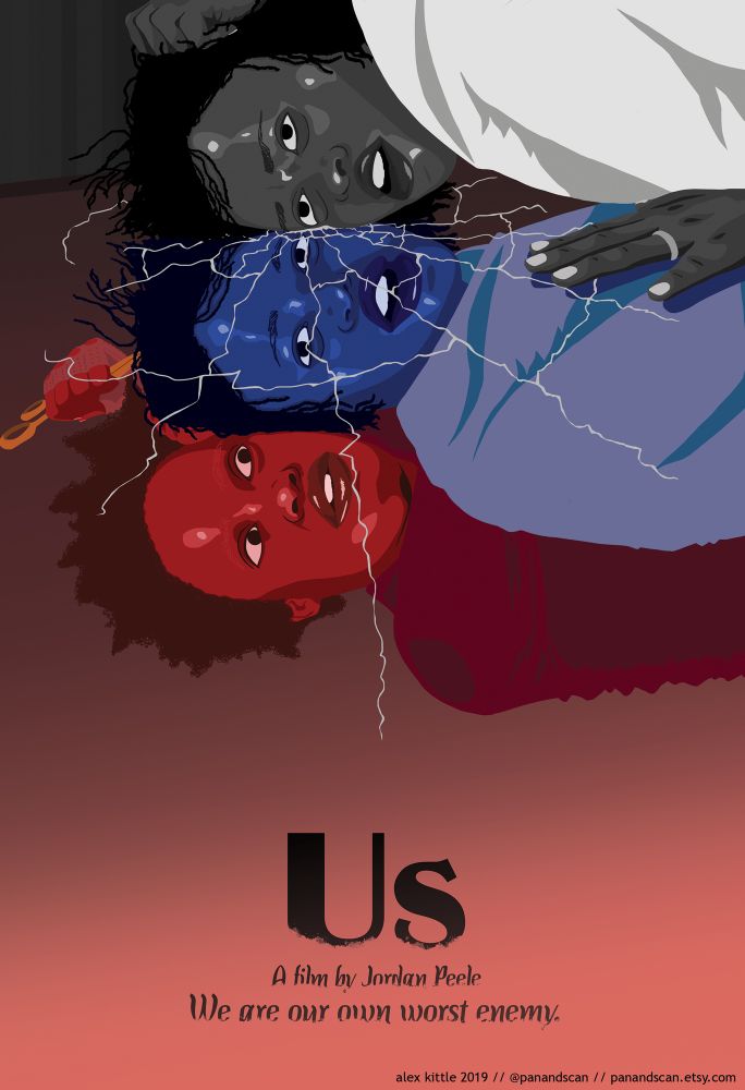 Us (2019) poster illustration