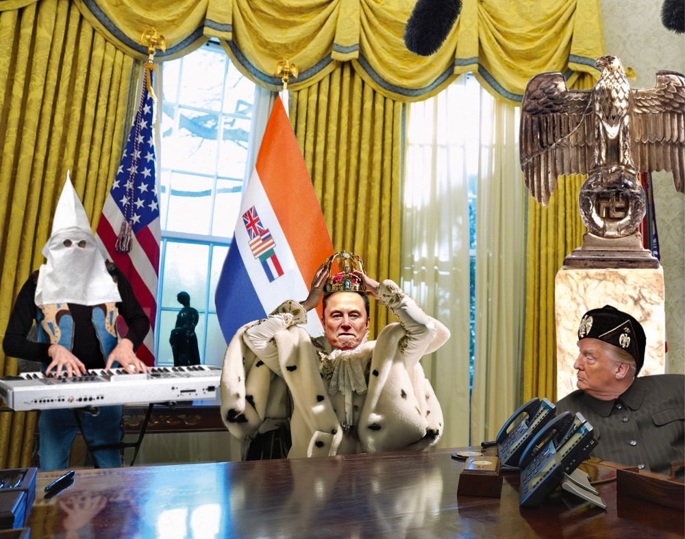 Musk crowns himself in the Oval Office 