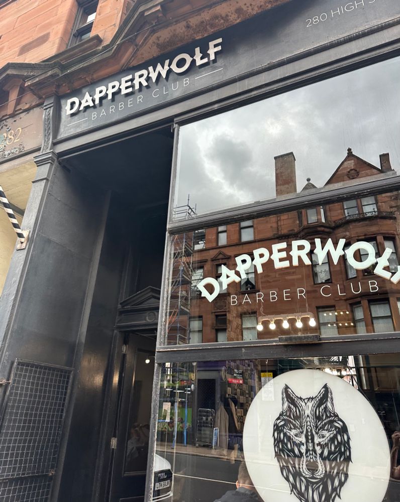 dapperwolf barber shop in glasgow 