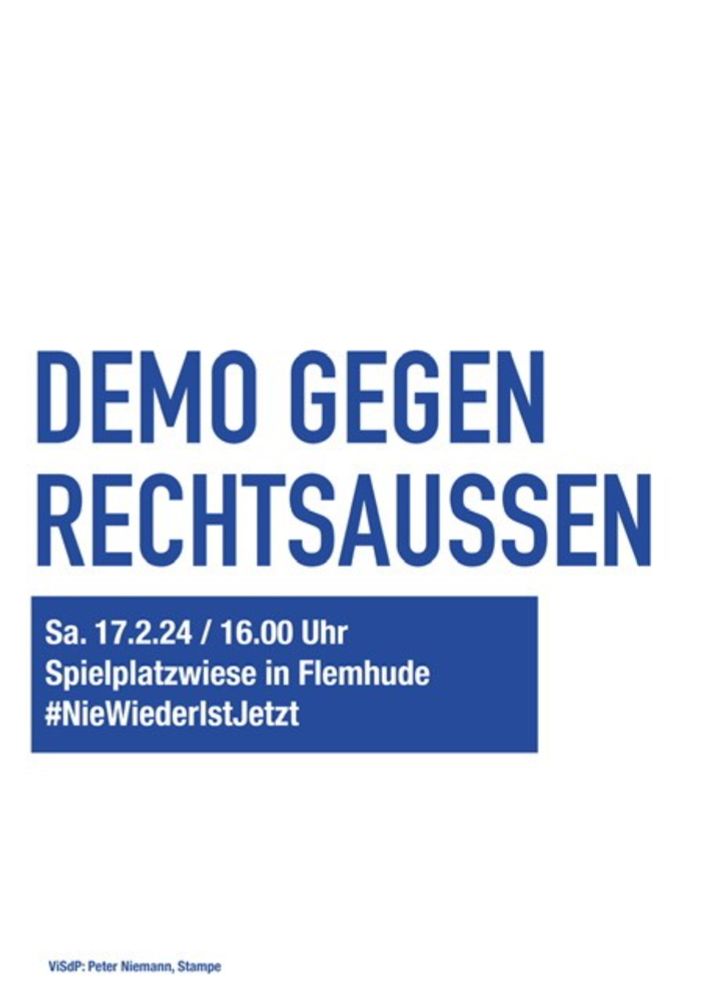 Demo in Quarnbek-Flemhude, Schleswig-Holstein » Flemhude gegen Rechtsaussen