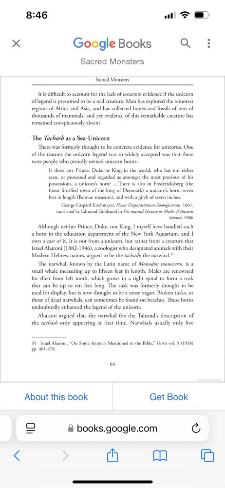 Quote from “Sacred Monsters” by Natan Slifkin