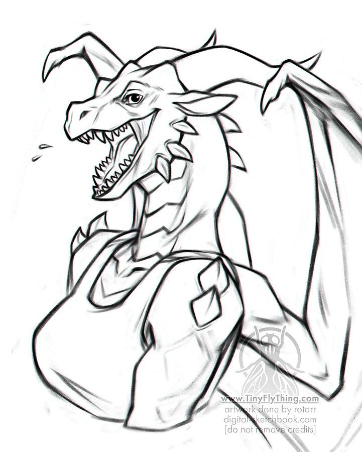 female anthro dragon 