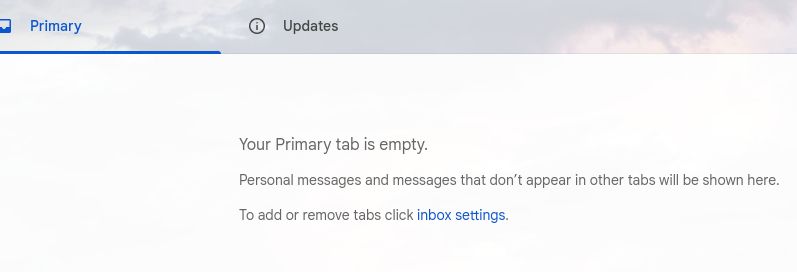 empty inbox