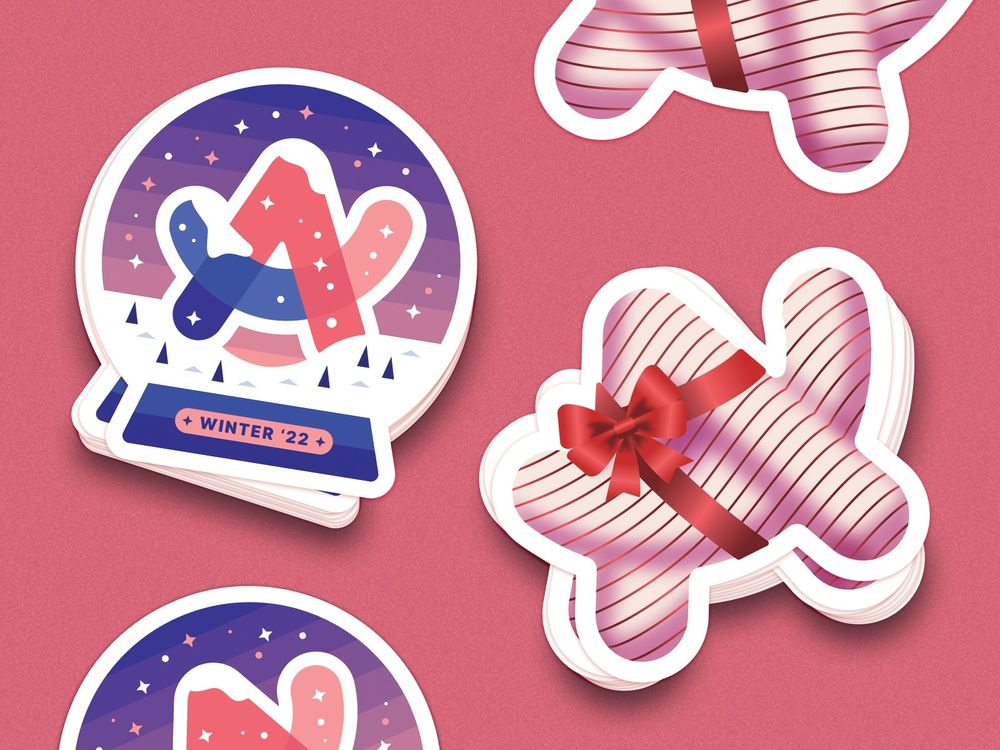 More stickers! For the Browser Company's holiday party