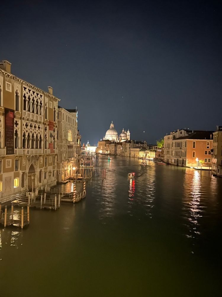 Photo of Venice at night