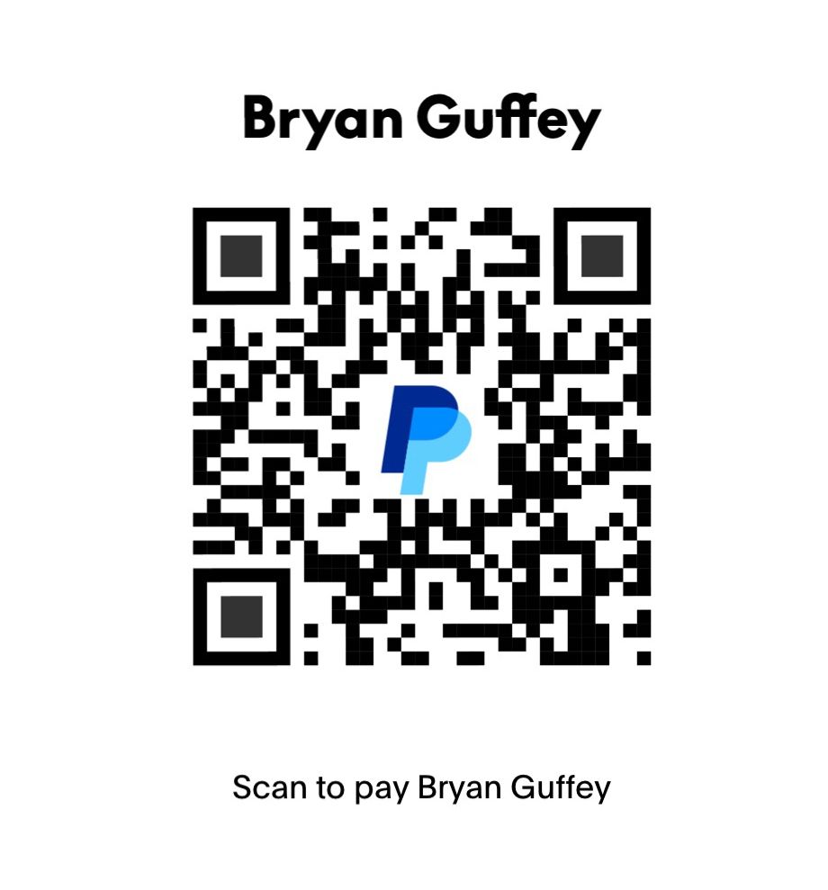 PayPal QR code for user Bryan Guffey