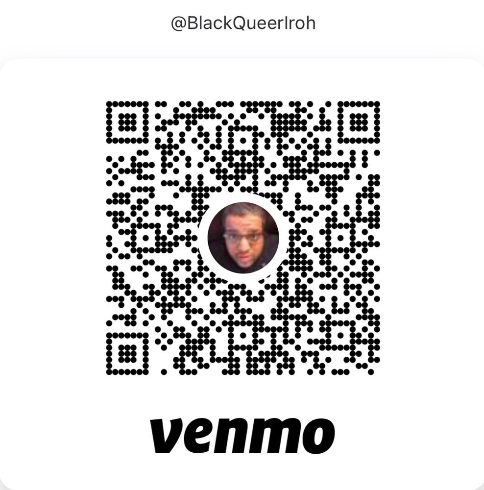 Venmo QR code for user @BlackQueerIroh