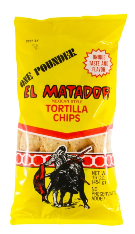 Bag of El Matador Tortilla chips