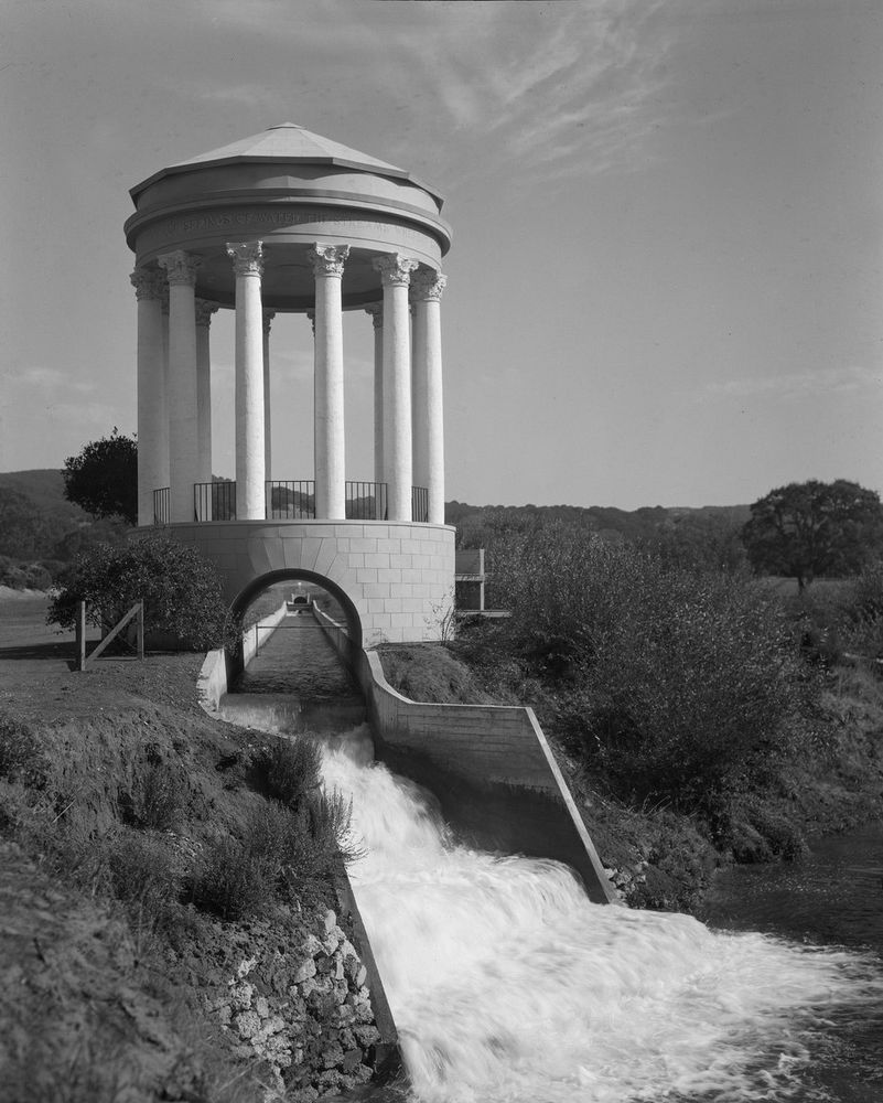 Pulgas Water Temple in 1934.
