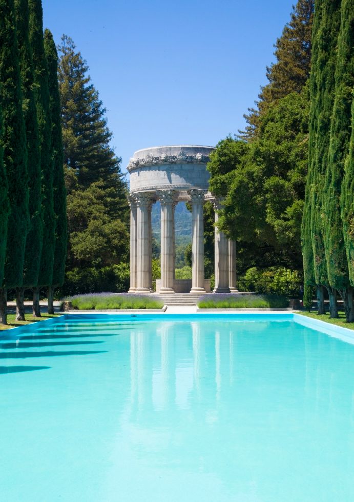 Pulgas Water Temple in the present.
