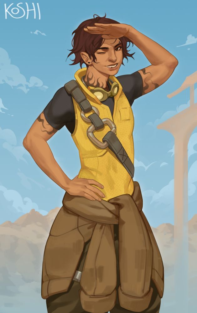 a drawing of venture from overwatch