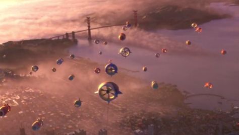 Scene from Big Hero 6 movie