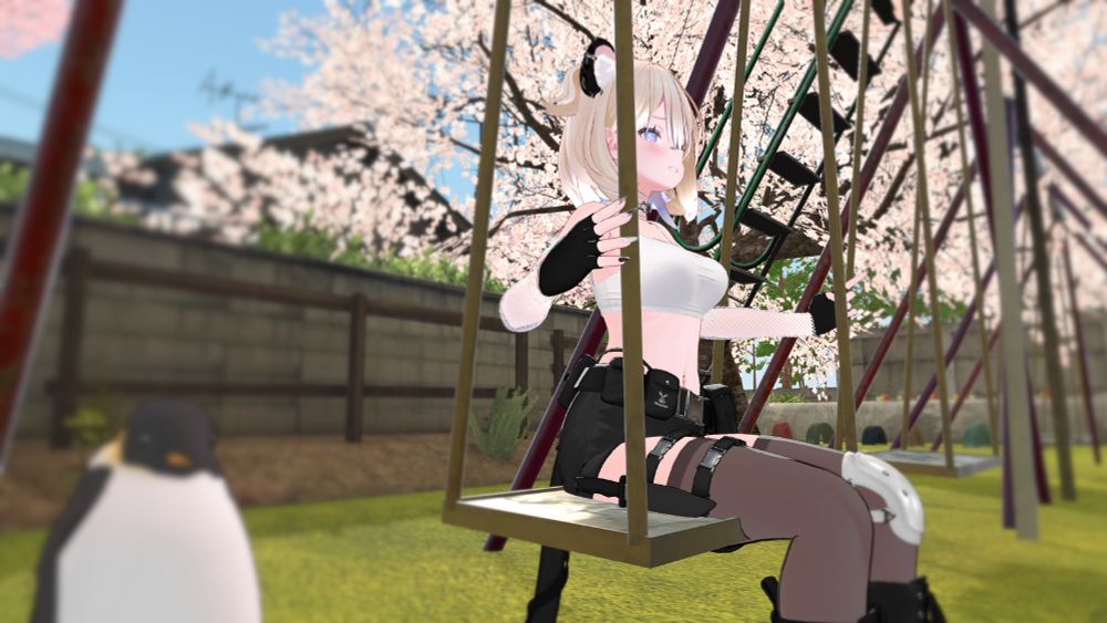 All the playground equipment works!
