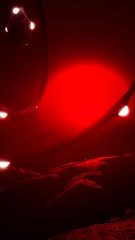 We moved in for a closer look. It was much further away than we expected. The scale of the object was unreal, and the sound of the rings passing overhead...... was unsettling..