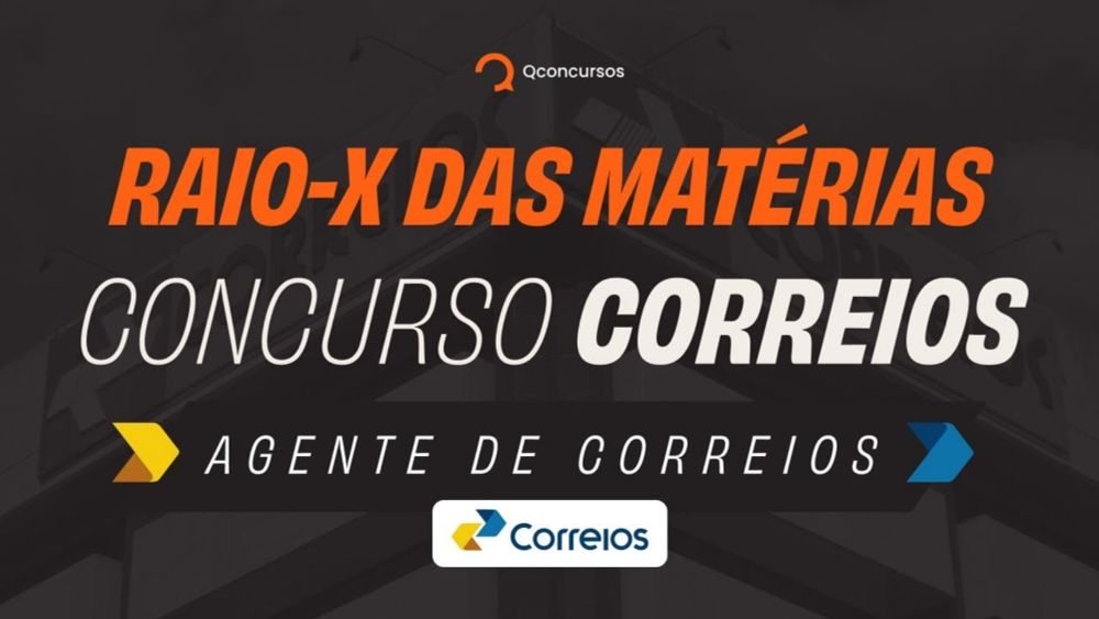 AO VIVO: raio-x das disciplinas do concurso Correios