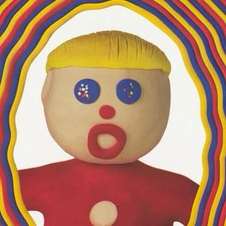 SNL’s Mr. Bill showing a doll with yellow hair, blue button eyes with sparkly dots, a red dot nose, a red O face, and a red outfit surrounded by yellow, blue, and red lines