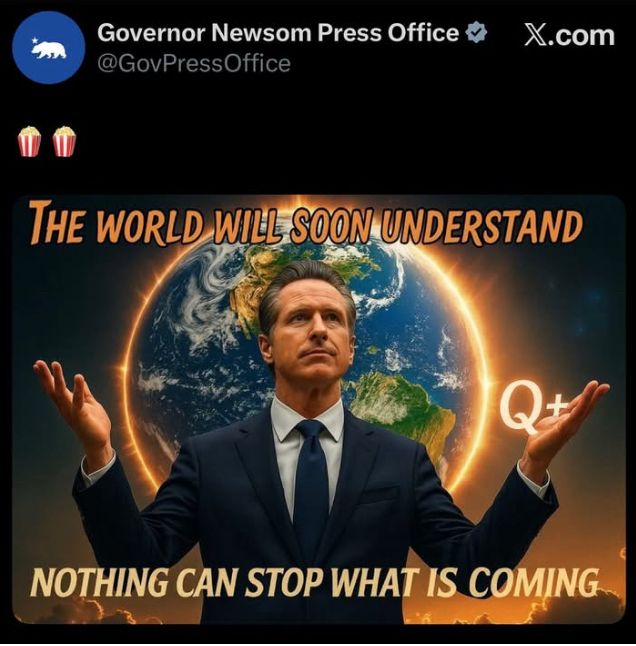 Gavin Newsom trolling Trump