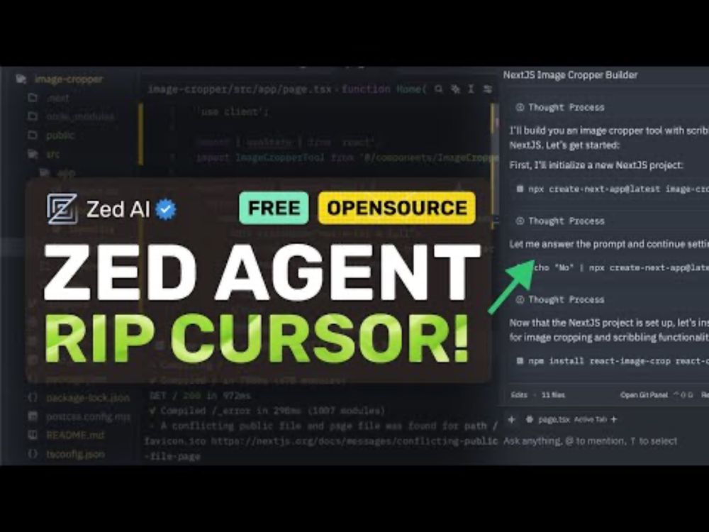 Zed's NEW Agent Mode: RIP Cursor & Windsurf! This OPENSOURCE AI Editor JUST LEVELED UP!