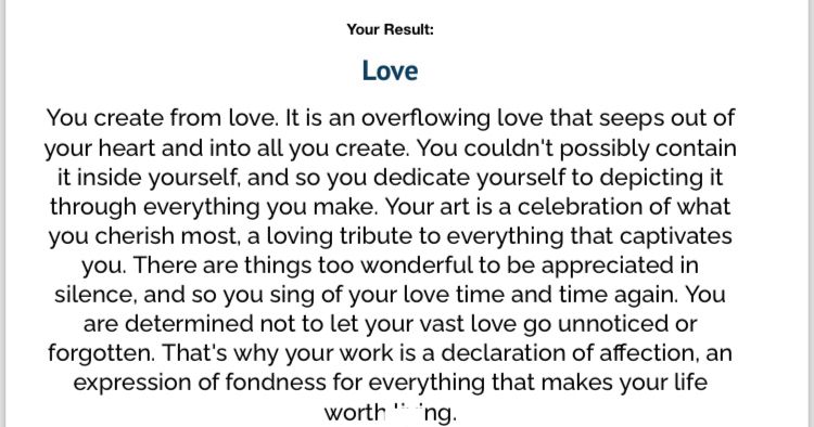 Result: Love