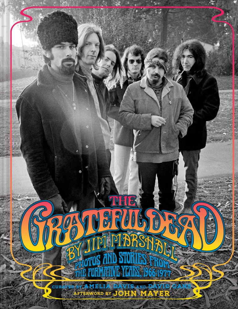 Cover of THE GRATEFUL DEAD BY JIM MARSHALL showing the band in an outdoor setting circa 1969.