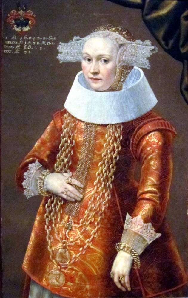 Michael Conrad Hirt, Portrait of a Daughter of Dieterich Bromsen at the age of 34, c. 1638