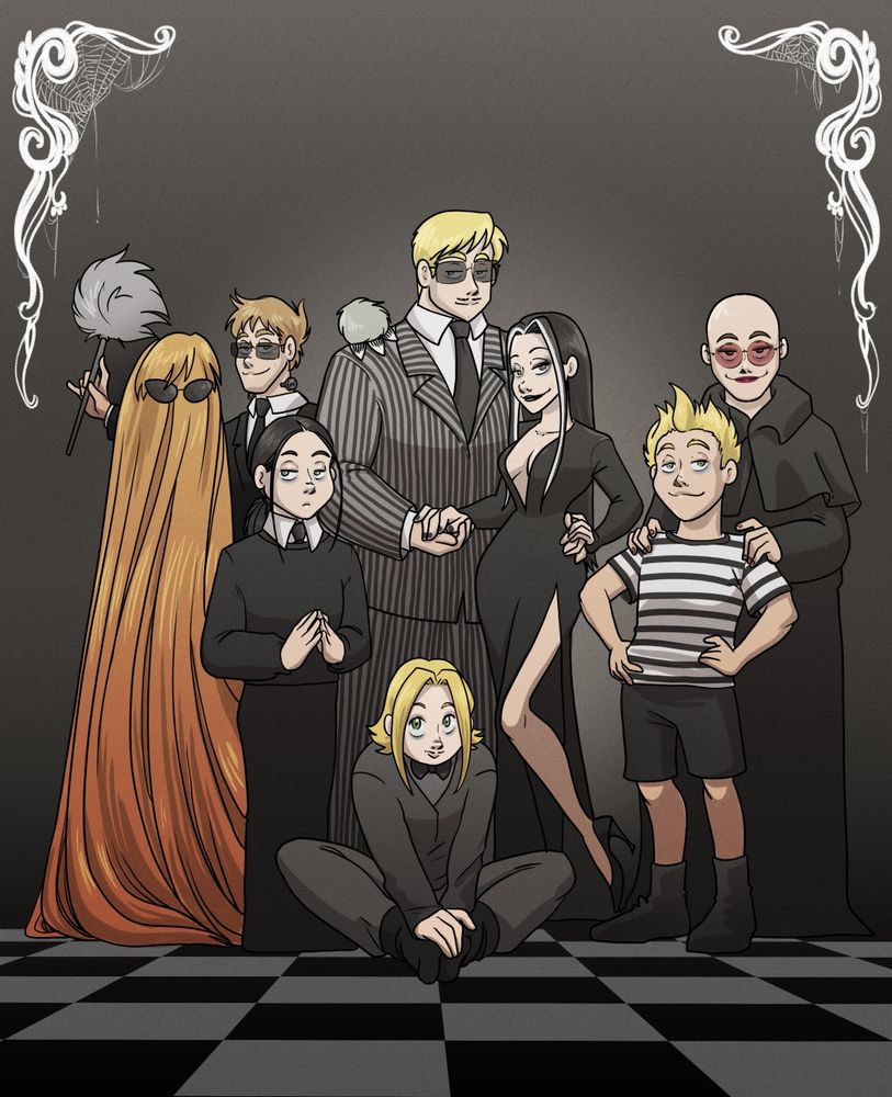 From AGAHF, Pat, Hope, the triplets, Josh, Mare and Smith, all as the Addams Family.