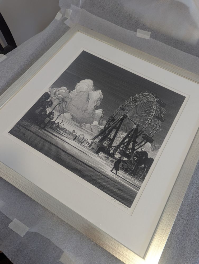 My print, with an awesome silver frame.