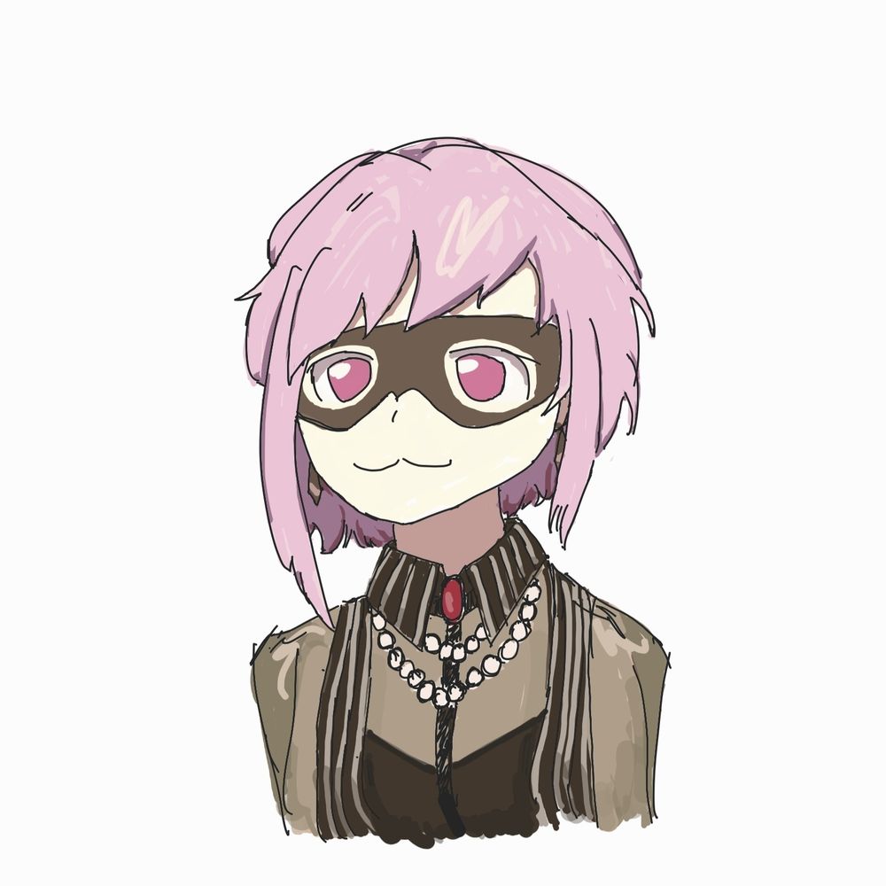 Drawing of Yuutenji Nyamu from episode 1 of BanG Dream Ave Mujica