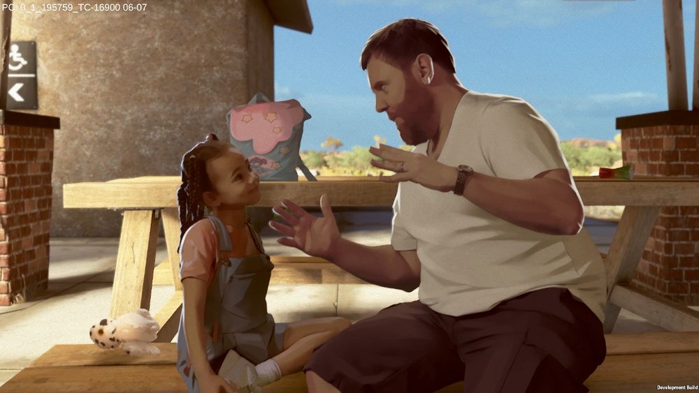 Vince and Zoe at the beginning of As Dusk Falls