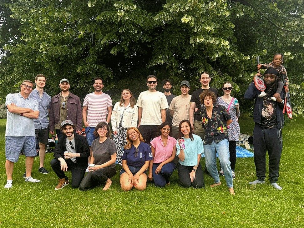 GIF of the team at the summer picnic