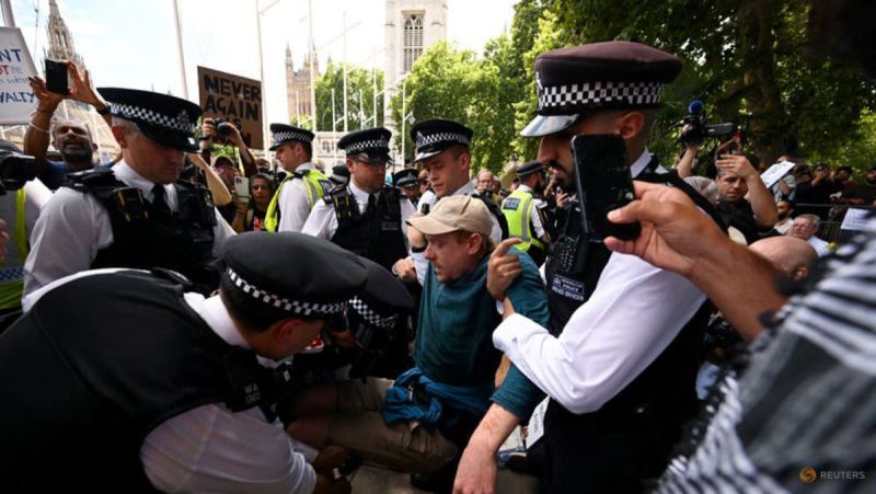 LONDON: British police arrested around 425 people on Saturday (Sep 6) at a demonstration backing Palestine Action, the pro-Palestinian group banned by the government as a terrorist organisation.