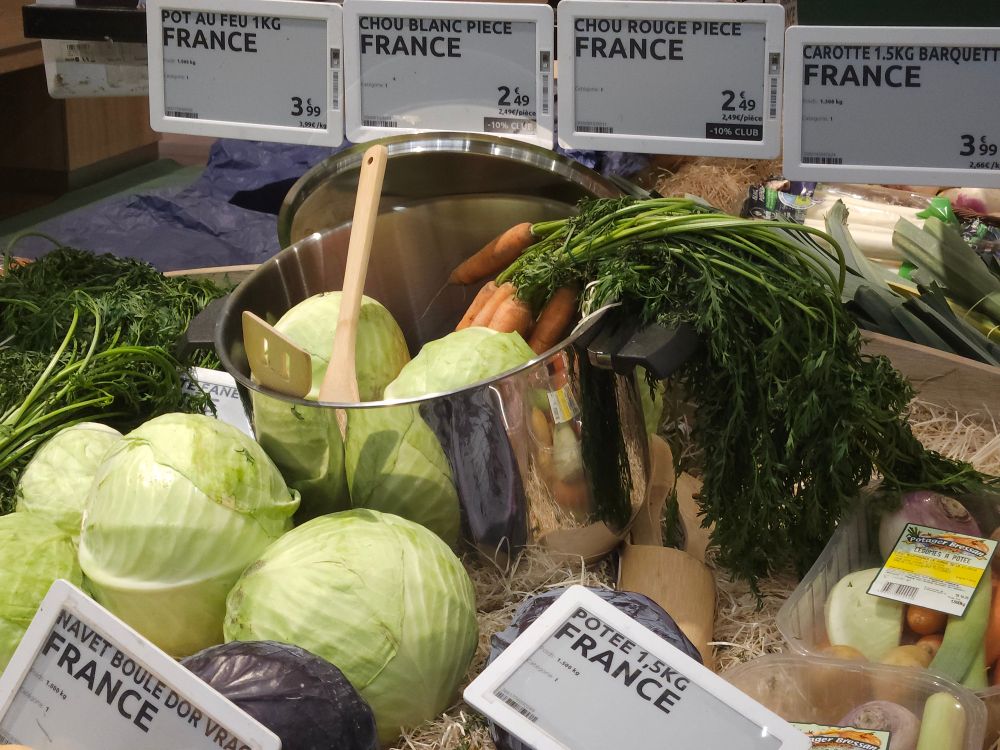 Un fait tout rempli de légumes pour pot au feu