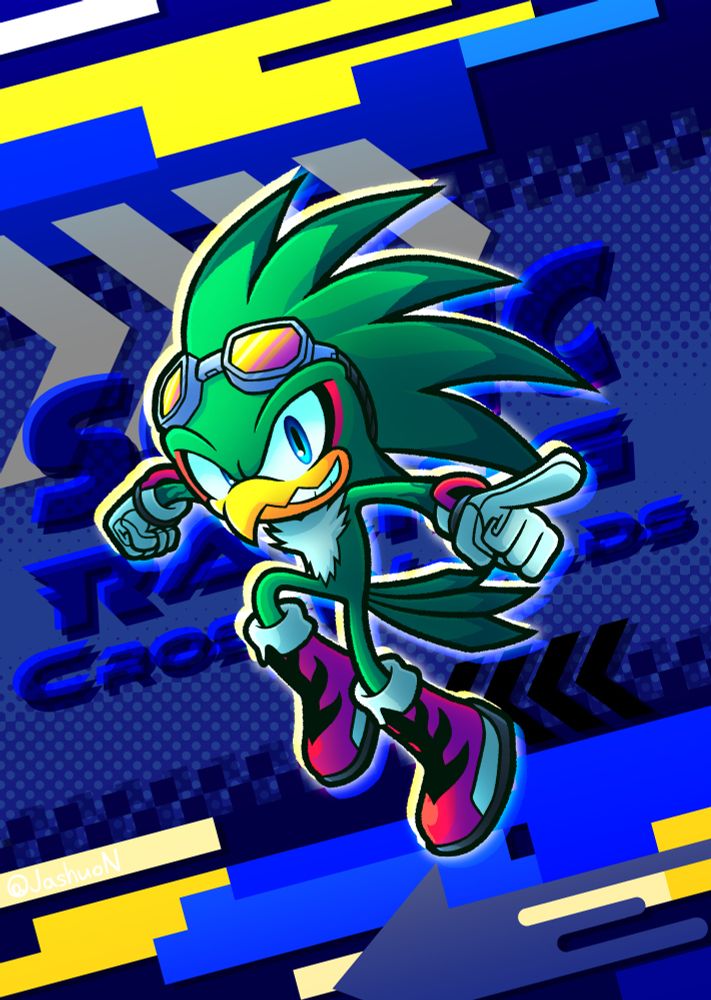 Artwork of Jet the Hawk.