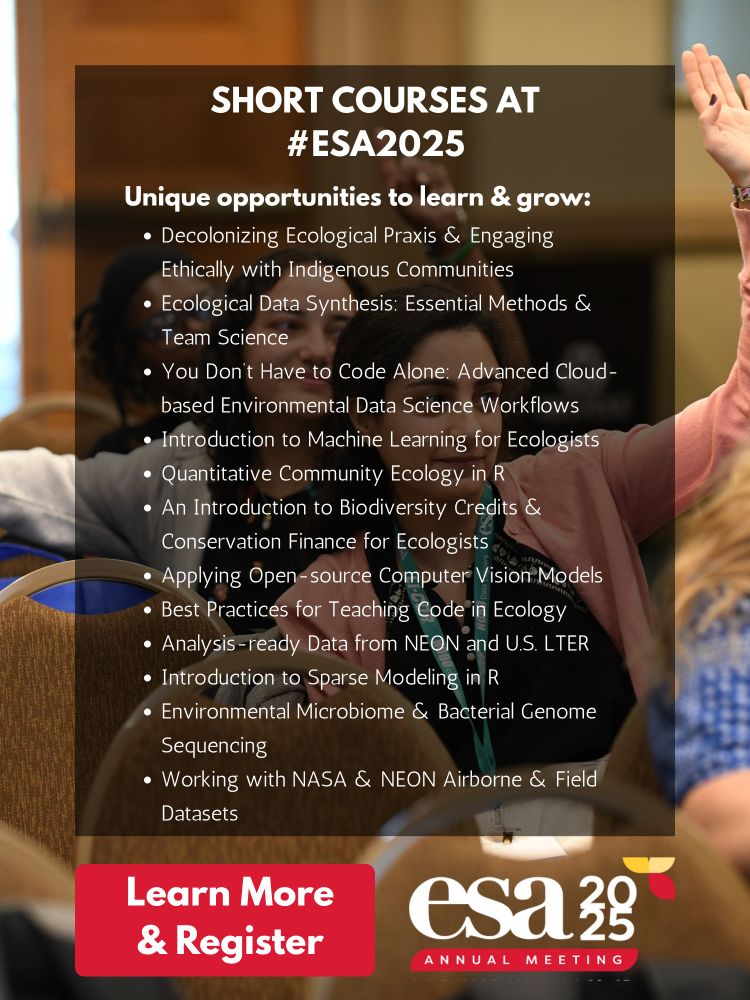 A listing of the short courses schedule for the 2025 Annual Meeting (some titles slightly abridged) -- click the link for the full titles and descriptions, and to register
