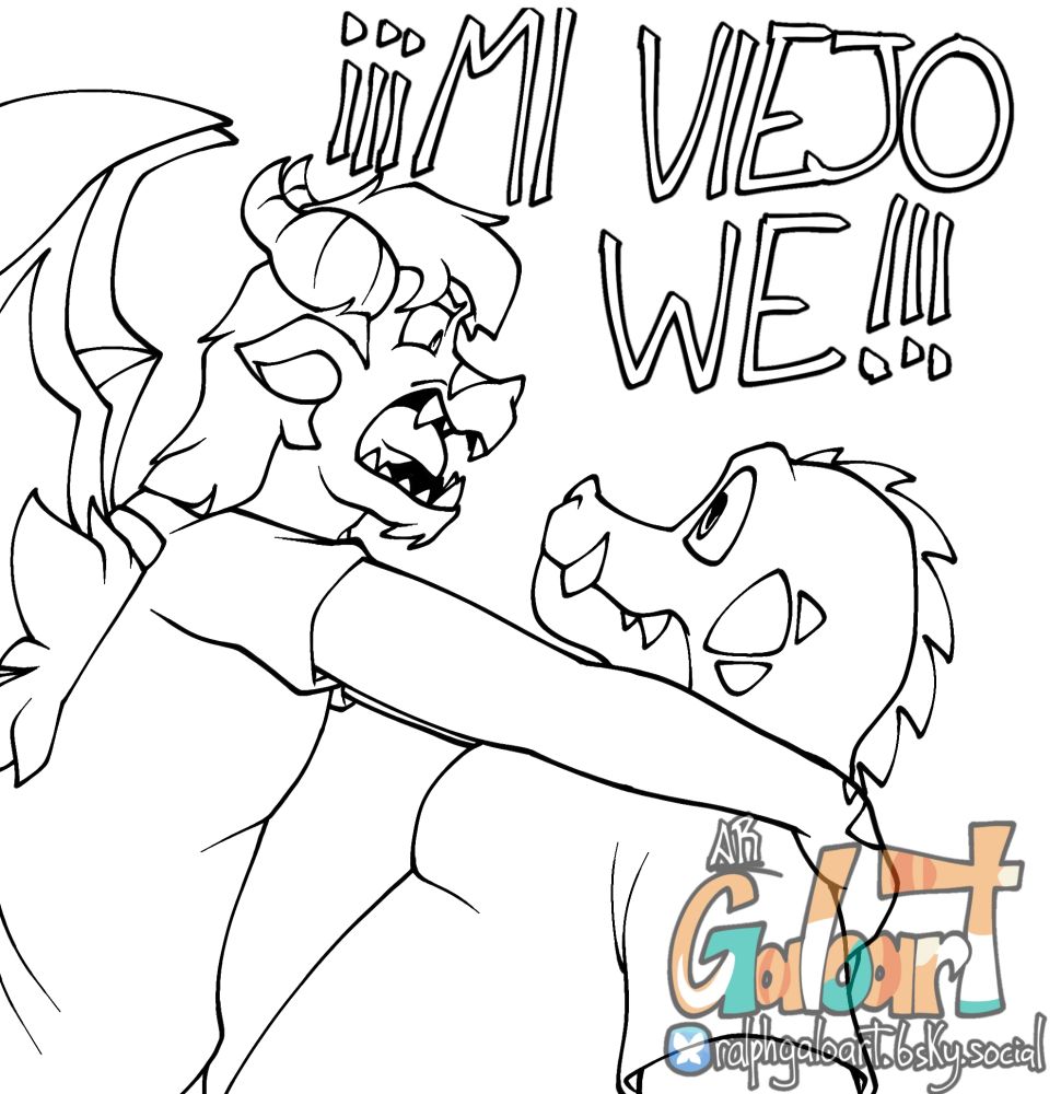 Lo mismo que la primera, pero con "¡¡¡MI VIEJO WE!!!".