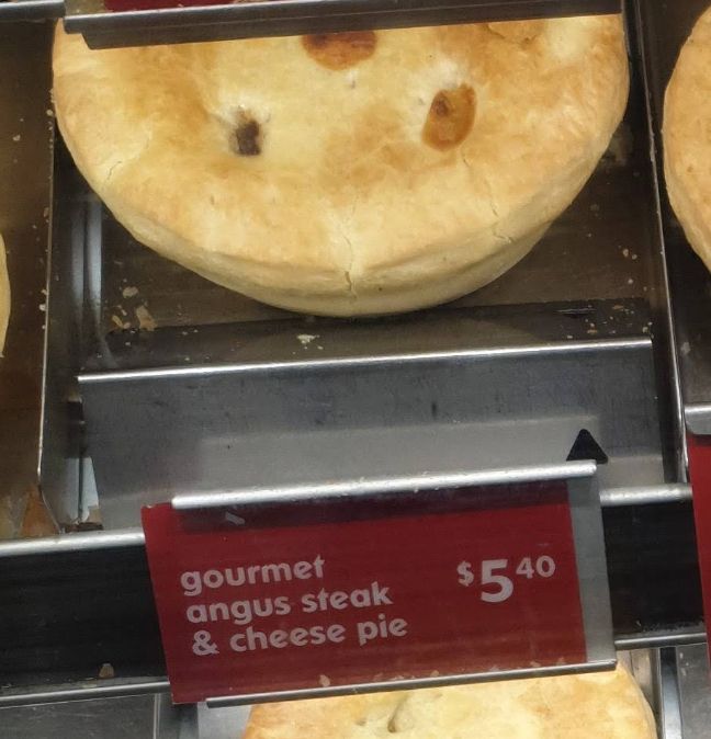 BP Petrol Station Gourmet Angus Steak & Cheese Pie ($5.40 NZD)