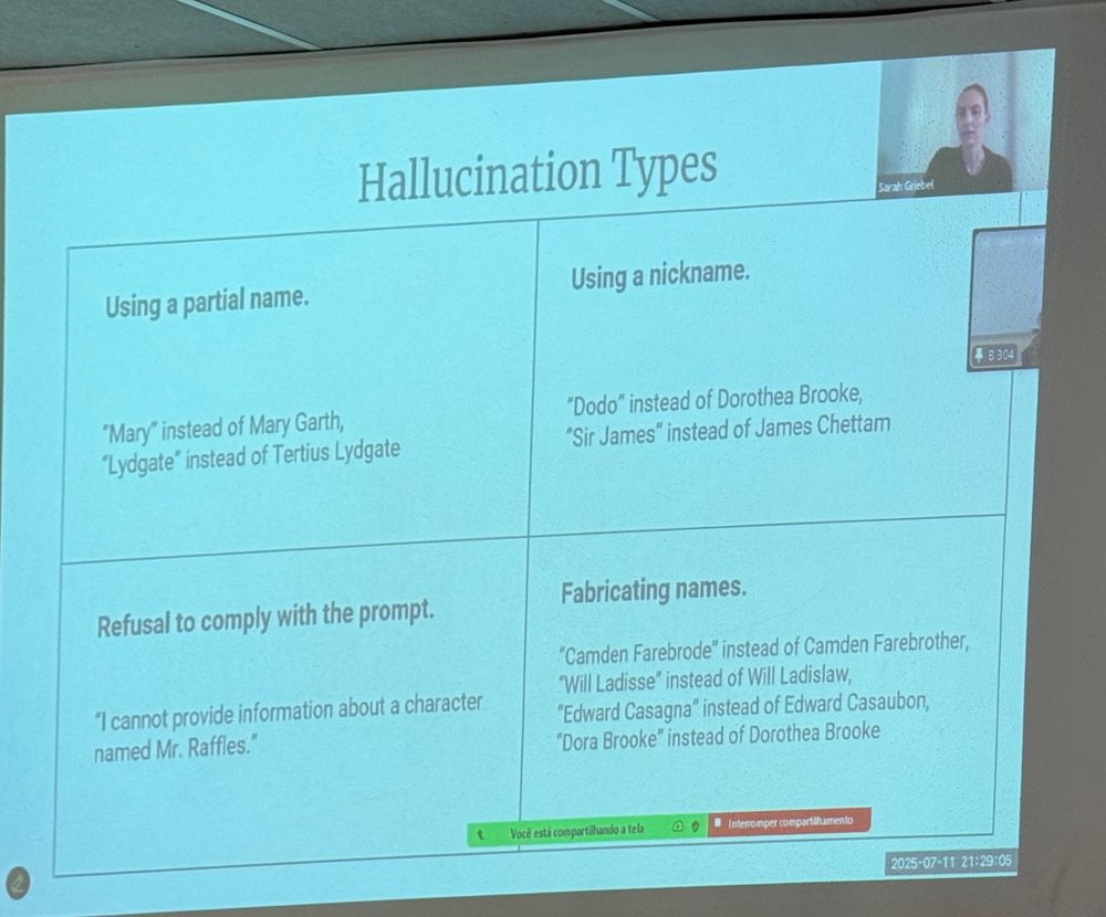 Hallucination Type in the study of speaker attribution in Middlemarch