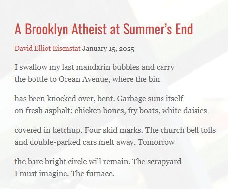 Screenshot of “A Brooklyn Atheist.” The lineation is important and I don’t trust Bluesky not to mangle it, so please follow the link.
