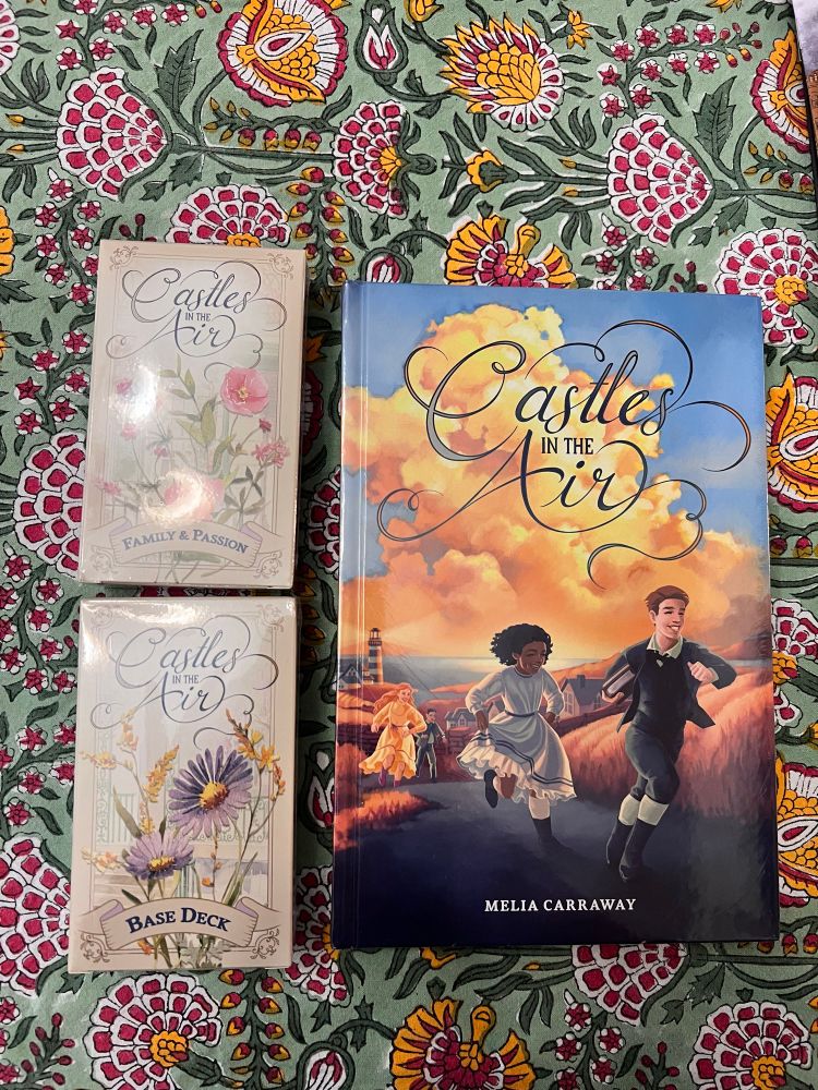 The game castles in the air, with the base deck and the family and passion deck