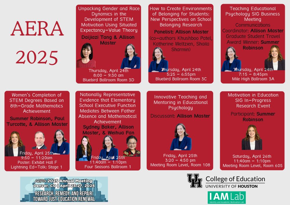 7 presentations at AERA by lab members
