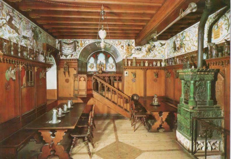 A fancy room in a German castle